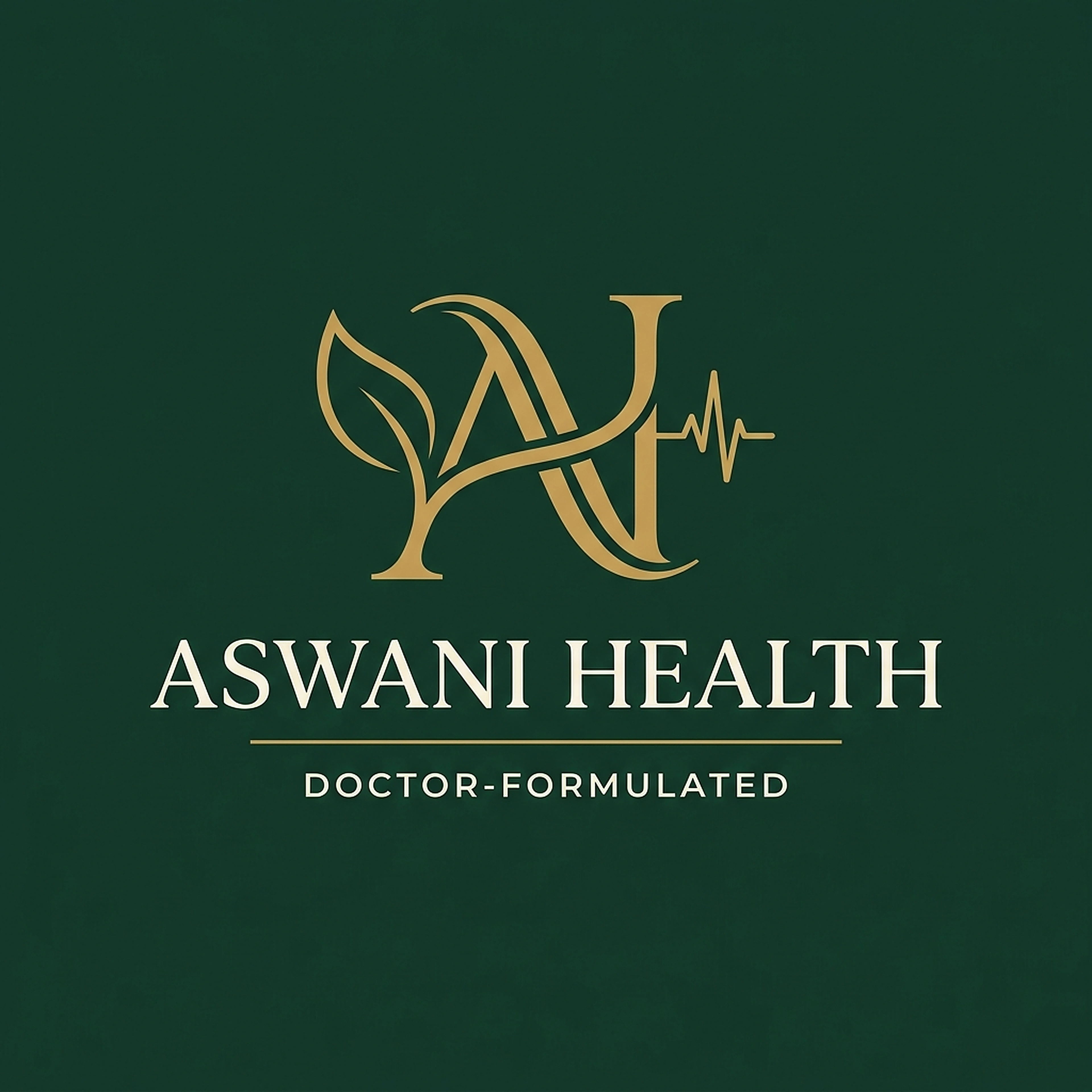 Aswani Health doctor-formulated wellness logo design