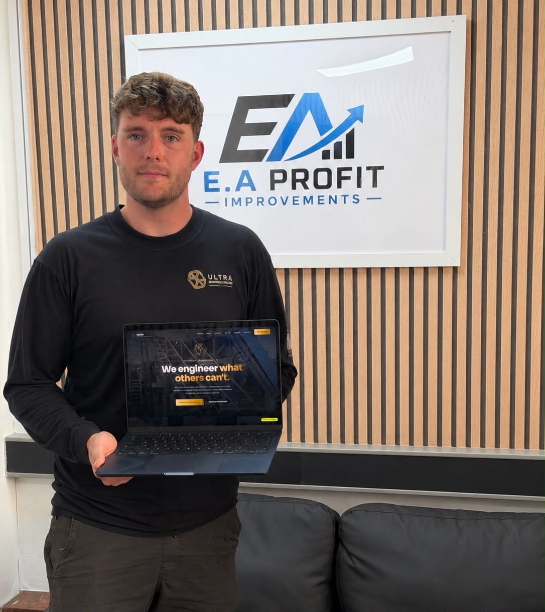 Jordan of Ultra Engineering Services with his new website